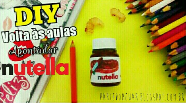 diy apontador nutella