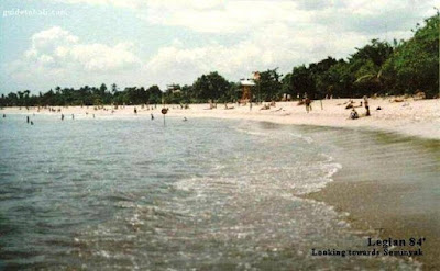 Pantai legian kuta Tahun 1984.