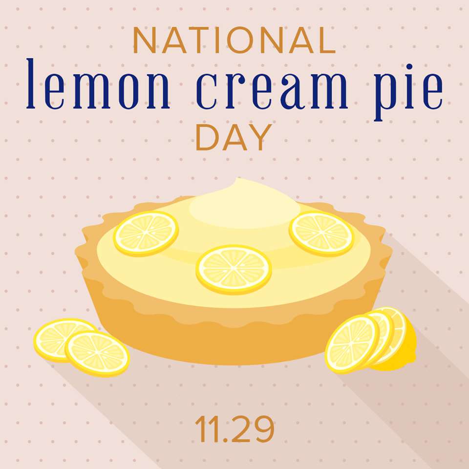 National Lemon Cream Pie Day Wishes Beautiful Image