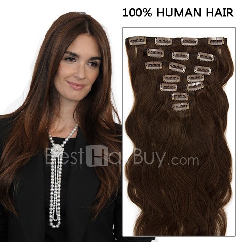 http://www.besthairbuy.com/18-inch-7pcs-smart-body-wavy-clip-in-remy-hair-extensions-70g-  4-chocolate-brown.html