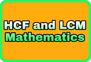 HCF and LCM math