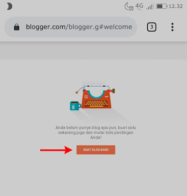 Tutorial membuat blog melalui hp android - gratis