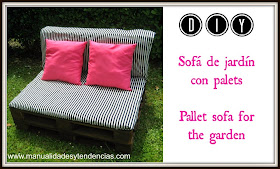 diy pallet sofa for the garden
