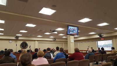 view from the back of the Council Chamber