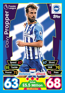 Topps Match Attax 2017-2018 Brighton & Hove Albion Set