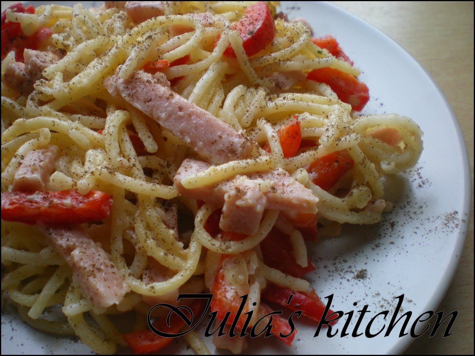 Iulia S Kitchen Spaghetti Cu Branza Topita