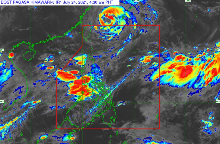 Satellite image of Typhoon 'Fabian'