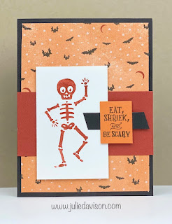 VIDEO: Stampin' Up! Bag of Bones Double Card Fun Fold + 10 Bonus Halloween Project Ideas | www.juliedavison.com #stampinup #halloween