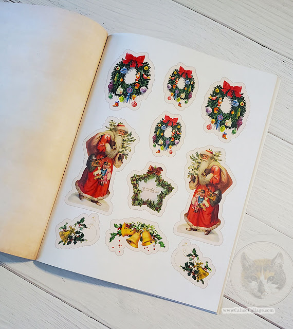 Christmas Ephemera Book for Junk Journals