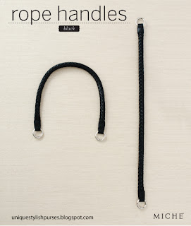 Black Miche Rope Handles