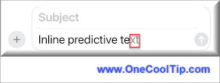 Inline Predictive Text Example