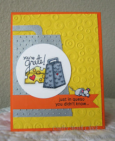 Cheese card by Crafty Math-Chick using Just Say Cheese Stamp set 