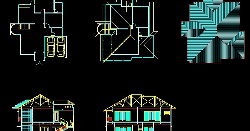 Gambar teknik rumah type 112 dwg