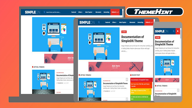 SimpleOn Premium Blogger Template Free Download by ThemeHint