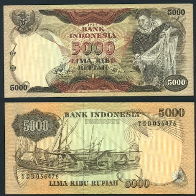  Bank Indonesia tidak pernah menerbitkan uang secara berseri lengkap dari kepingan kecil sa 1975 - 1979