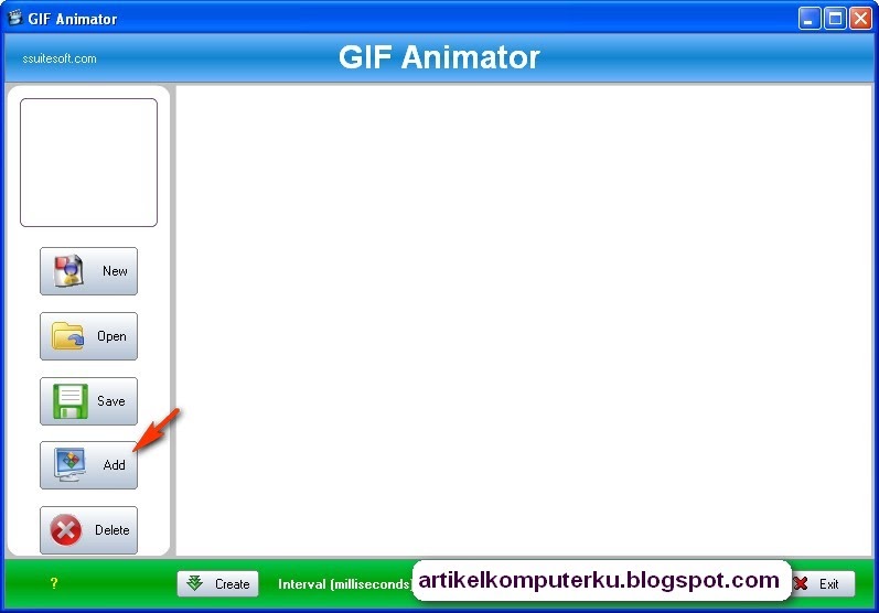 Membuat animasi gif menggunakan software gif creator ...