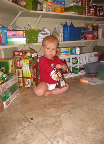 ryan helping himself in the pantry (1 of 1)