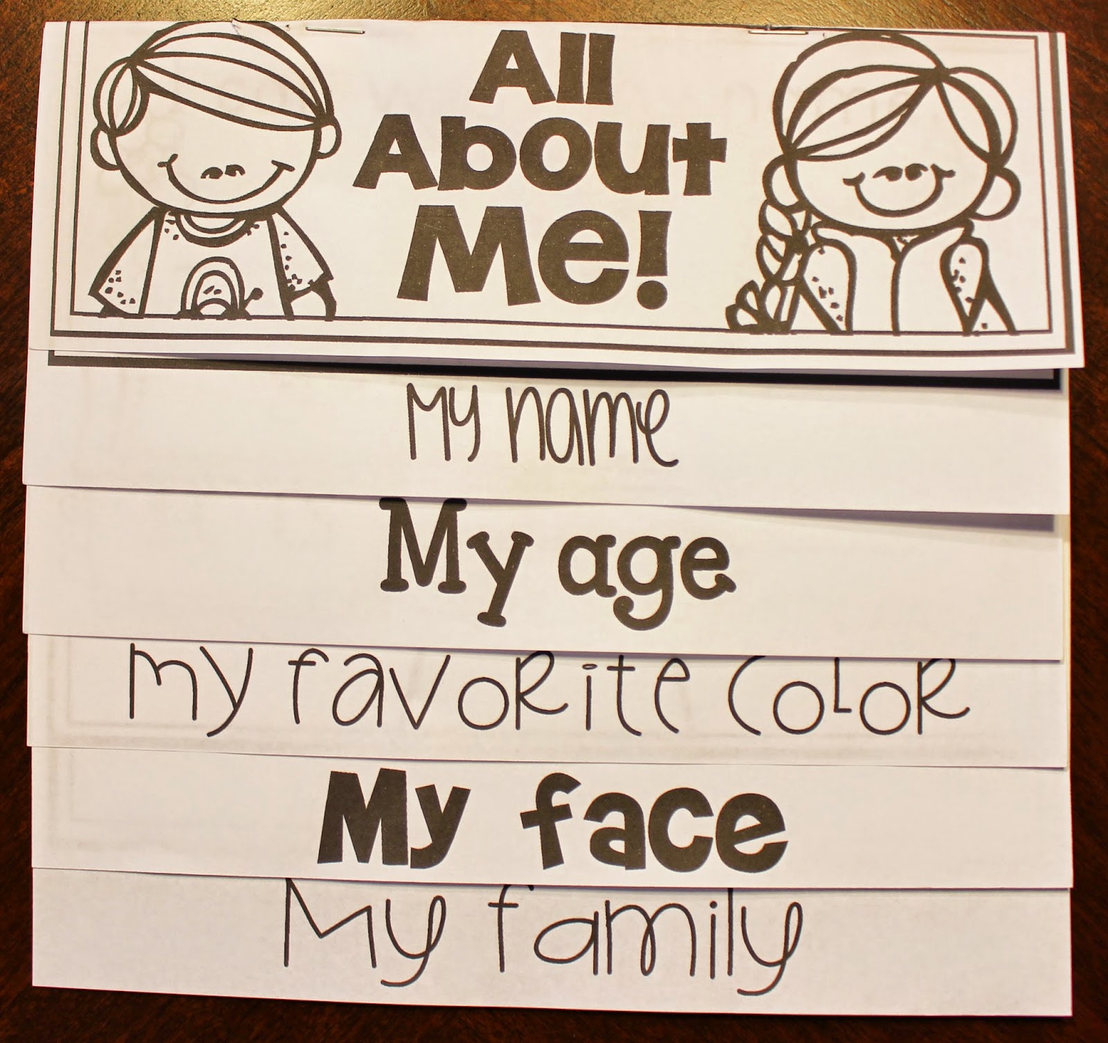 Tunstall's Teaching Tidbits All About Me Flip Book