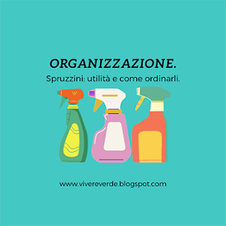 È importante evitare l'eccesso di prodotti per le pulizie poiché può comportare diversi problemi. Utilizzare una quantità eccessiva di detergenti può non solo essere dannoso per l'ambiente a causa della produzione e del trasporto aggiuntivi, ma può anche creare una patina che intrappola sporco e odori sgradevoli sulle superfici. Inoltre, alcuni prodotti, come quelli anticalcare, se utilizzati in eccesso, possono causare danni alle superfici metalliche.   L'utilità dei flaconi spray per le pulizie domestiche.  Quando si tratta della pulizia degli ambienti domestici, gli spruzzini si rivelano pratici e contribuiscono a evitare sprechi. L'utilizzo del tradizionale "tappo" di detersivo come misura standard spesso porta a una quantità eccessiva di prodotto utilizzato rispetto a quanto realmente necessario. Questo non solo rappresenta un problema per l'ambiente (dato che richiede la produzione e il trasporto del detersivo, che richiedono acqua ed energia), ma anche un eccesso di prodotto può creare una patina che intrappola sporco e odori sgradevoli. Un esempio comune è l'uso eccessivo dei prodotti anticalcare, che possono causare ossidazione sulle superfici metalliche.  I flaconi spray possono essere riempiti con ingredienti non diluiti come aceto e alcol, oppure con detersivi fai-da-te a base di aceto, acido citrico, succo di limone, ecc.  In cucina e in bagno, è utile avere uno spruzzino con aceto non diluito per pulire rapidamente le superfici metalliche, spruzzare le stoviglie sporche per eliminare i cattivi odori, spruzzare un po' sulla spugna insaponata per sgrassare a fondo le stoviglie e/o i fornelli, lucidare i sanitari, l'interno del WC, il lavello o il lavandino, strofinare le piastrelle, rimuovere il calcare più ostinato, pulire i fornelli, il frigorifero, e aggiungere una certa quantità nel secchio con acqua per lavare piastrelle e pavimenti.  Uno spruzzino con solo alcol è utile per lucidare e igienizzare le superfici dopo il lavaggio con detersivo, mentre uno con candeggina delicata o acqua ossigenata è utile per la disinfezione e per smacchiare/sbiancare i canovacci. È importante ricordare che una miscela di aceto e candeggina delicata o acqua ossigenata è un ottimo disinfettante, ma va preparata al momento.  Per quanto riguarda il detersivo fai-da-te, lo spruzzino aiuta a dosare la quantità ideale per pulire ogni  superfici con maggiore praticità e risparmio. Anche alcuni ingredienti possono essere diluiti con acqua: acido citrico, aceto, succo di limone (anticalcare e vetri), alcol (vetri e superficie), ecc.   Due esempi di organizzazione.  Cucina:  Flacone spray da riempire con:  Aceto per le pulizie più pesanti, oppure uno con acido citrico + acqua. Detersivo fai-da-te per mobili, elettrodomestici e piastrelle (ad esempio 500 ml di acqua, 100 ml di aceto e 1/2 cucchiaino di detersivo neutro o per piatti bio). Alcol.   Bagno:  Aceto (spruzzare sulla zona ascellare dei vestiti per eliminare odore di sudore e macchia, eliminare il calcare più tenace) Detersivo fai-da-te anticalcare, vetri e anti odore per il bagno Alcol Candeggina gentile bio (pretrattare i tessuti e igienizzare le superficie. Acqua + acido citrico (anticalcare).   Tutti questi prodotti possono esser utilizzati anche in altre stanze (giardino, vetri in salotto, pulizia dei mobili ecc.), quindi potete preparare altri spruzzino per un'unica stanza o soltanto alcuni "universali" da utilizzare ovunque.  Riciclare gli spruzzini è un modo per conservare l'ambiente e risparmiare.