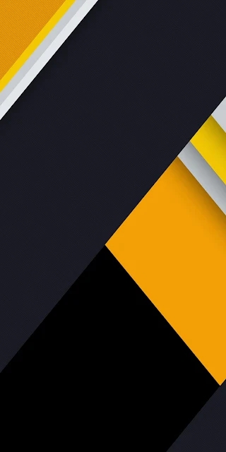 Yellow Black Abstract Wallpaper