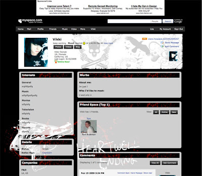 Emo gun emo blood and fine black layout