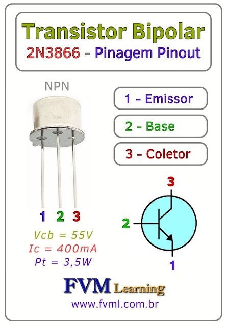 Datasheet-Pinagem-Pinout-2N3866-NPN-Características-Substituição-fvml