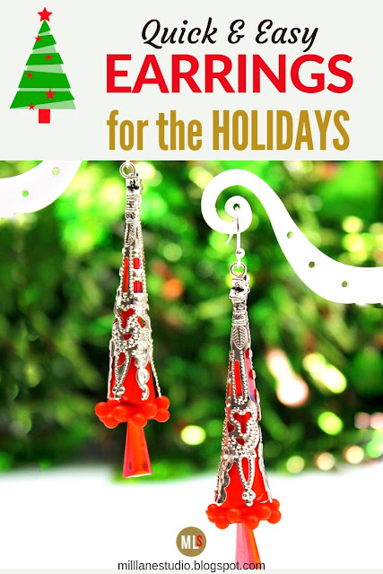 Slender Christmas Tree Earrings Inspiration Sheet