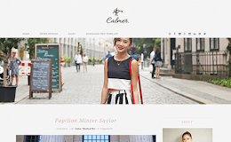 Calmer blogger template