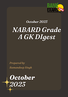 NABARD Grade A GK Digest : September 2023