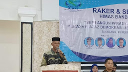 Buka Rakerda dan Seminar Himas Banda Aceh, Plt Sekda Simeulue : Berikan masukan dan Sumbangsi untuk Kemajuan Simeulue