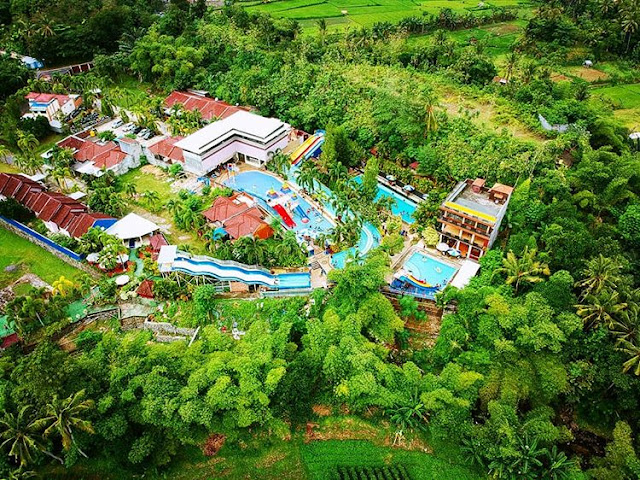 Foto Udara Cafless Waterpark Lombok, sumber ig @suherman_carmen