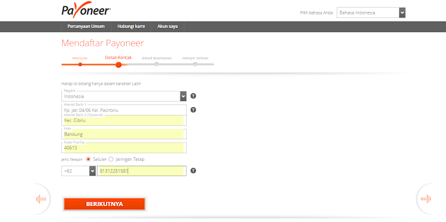 Tutorial Lengkap Daftar Payoneer 2018 - Riswan.net