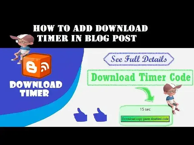 blog post me download timer kaise add kare,blog post me download timer kaise lagaye,how to add download timer in blog post,download timer in blog post