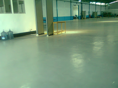 HASIL EPOXY LANTAI PABRIK