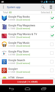uninstall system apps