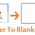 Convert Blogger Template into a blank HTML Page