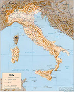 Cartina geologica. L'Italia vista dal satellite