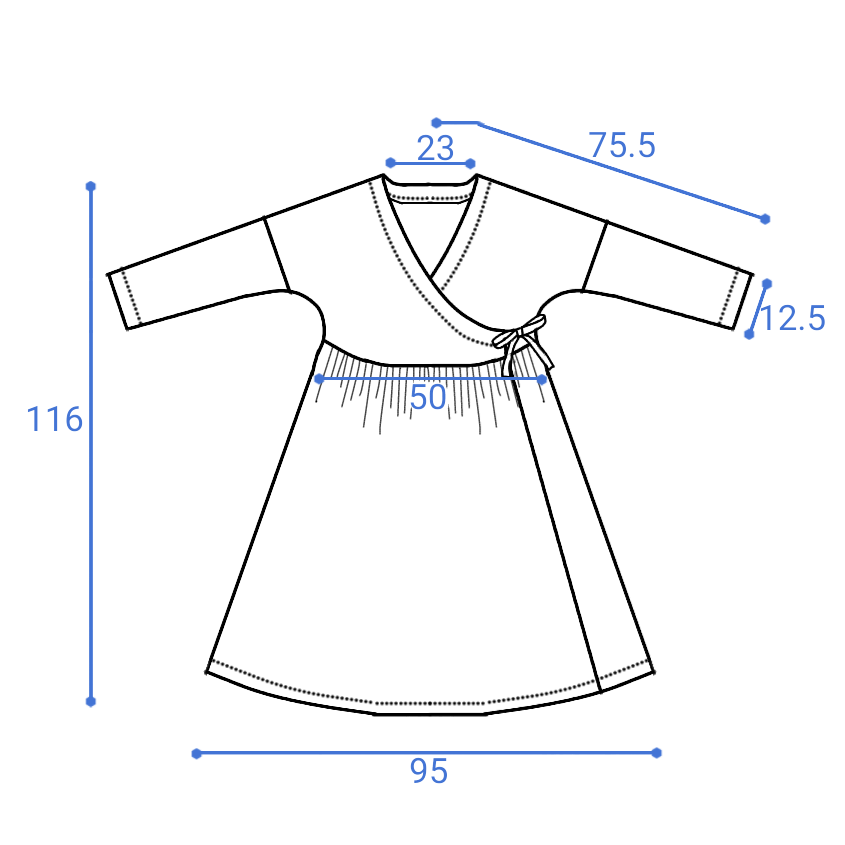 型紙 作り方 カシュクールワンピース ハンドメイド洋裁ブログ Yanのてづくり手帖 簡単大人服 子供服 小物の無料型紙と作り方