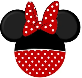 Minnie in Red and Polka Dots Toppers or Free Printable Candy Bar Labels.