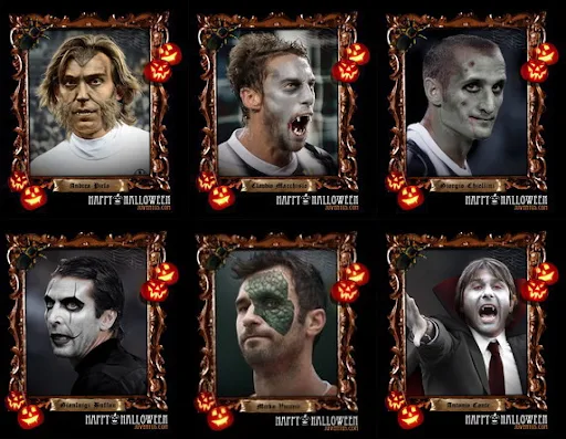 Juventus stars as Halloween monsters