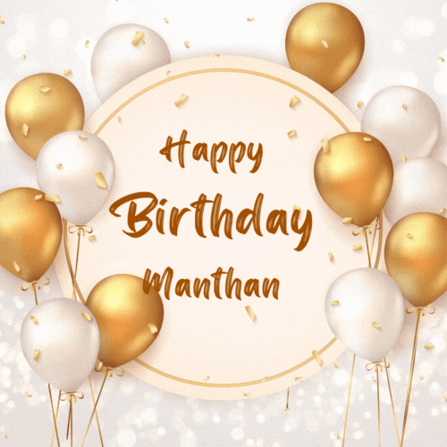 Happy Birthday Manthan (Animated gif)