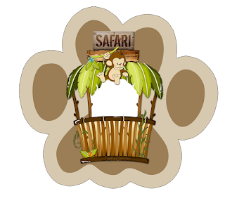 Safari Babies, Toppers or Free Printable Candy Bar Labels.