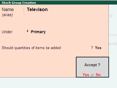 Tally Course Fees How to create Stock Group | Tally erp9 