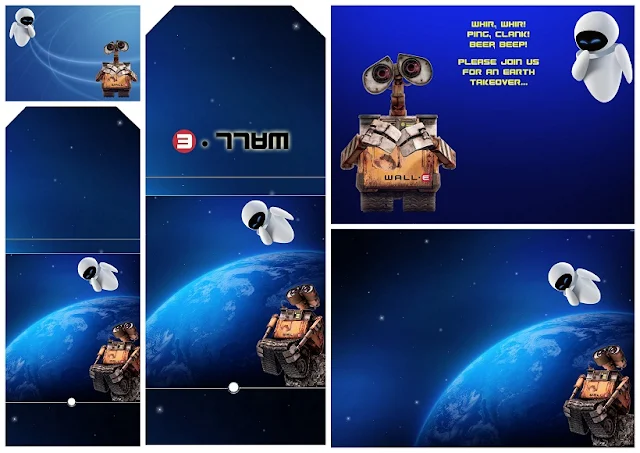 Mini Kit de Wall-E para Imprimir Gratis. 