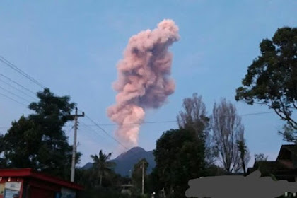 Hujan Abu Vulkanik Gunung Merapi Turun Di Sleman