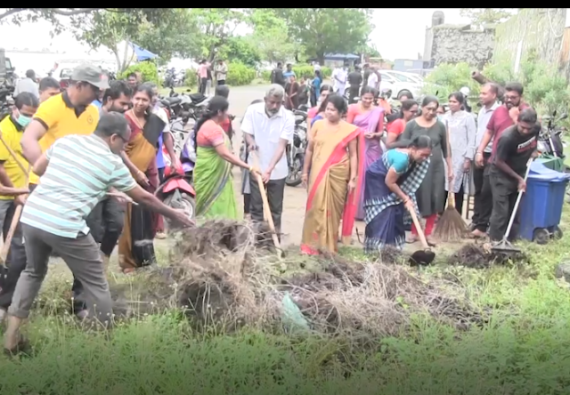 75வது சுதந்திர தினத்தை முன்னிட்டு, அரச அதிபர் காலமதி பத்மராஜா தலைமையில் சிரமதானப் பணி முன்னெடுக்கப்பட்டது.