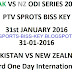 Pakistan vs New Zealand 3rd ODI Cricket Match Live Online PTV Sports Biss Key Frequency Code 31 January 2016 Last Match of PAK against NZ