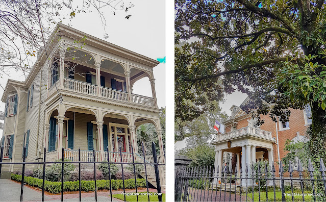 Arquitetura sulista norte-americana no Garden District de Nova Orleans