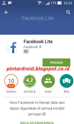 aplikasi facebook lite