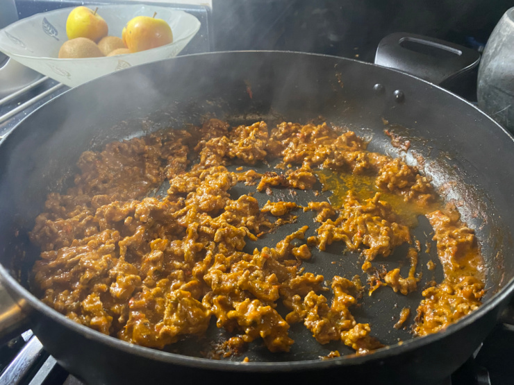 bolognaise cooking